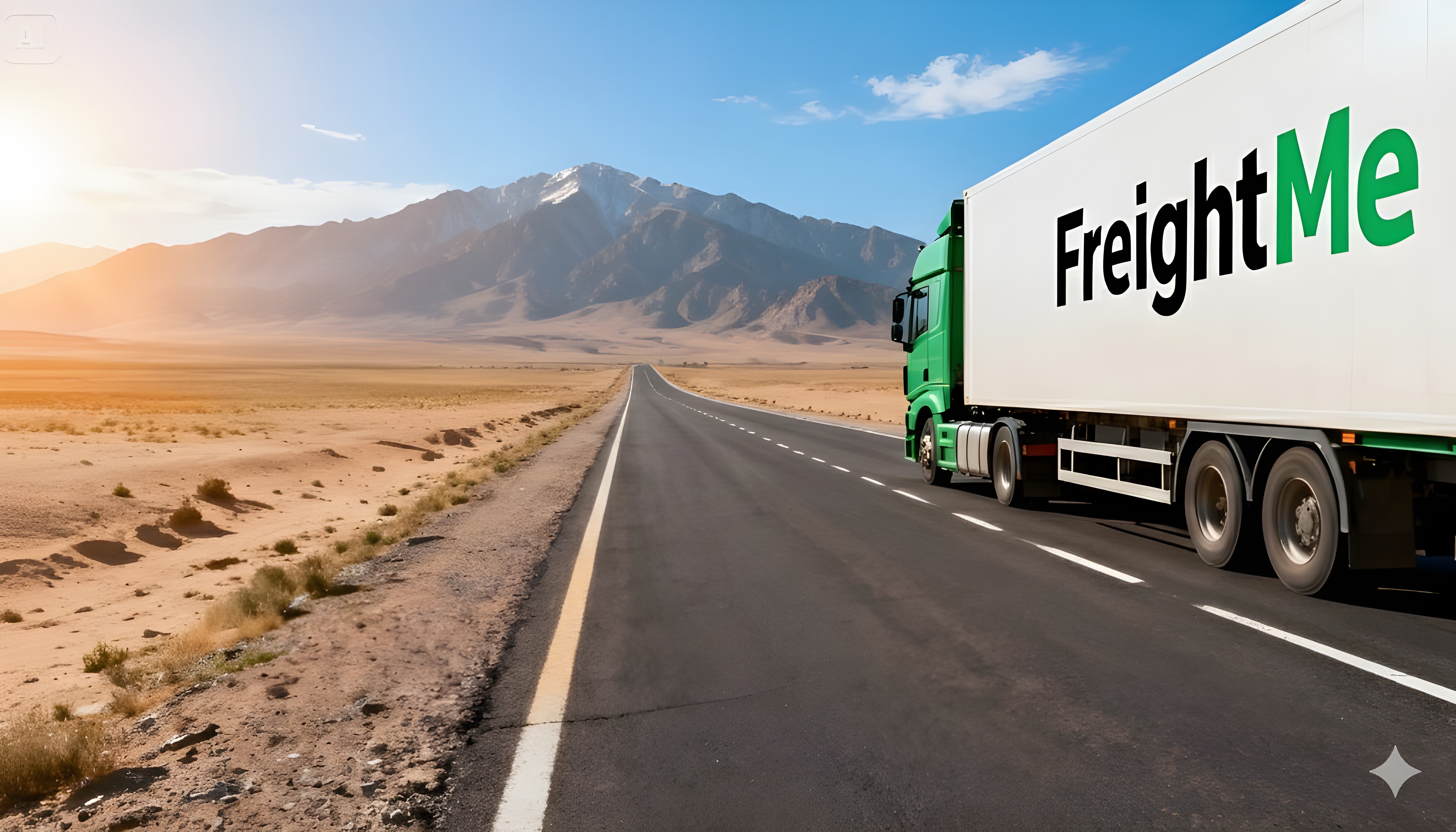 FreightMe truck on highway